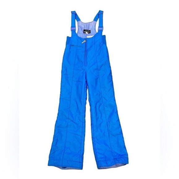 Ossi Skiwear Women’s L Ski Bib Snow Pants Blue Insulated Water Resistant VTG 80s - Picture 10 of 13